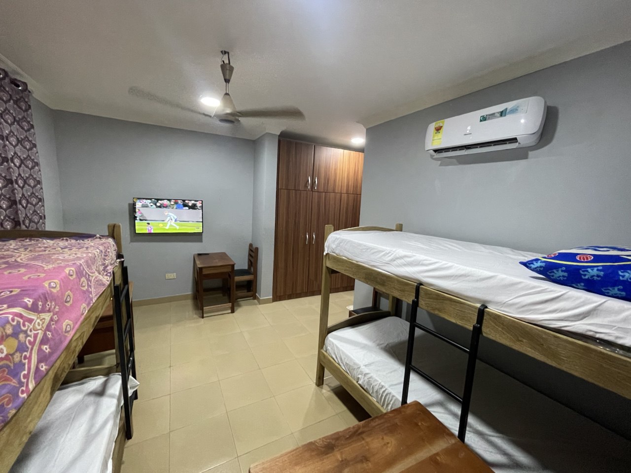 Two students sharing a budget room